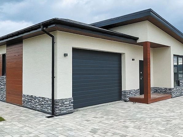 Секционные ворота 2800х2900 мм антрацитовые DoorHan RSD02, kaliningrad.doorhan.ru